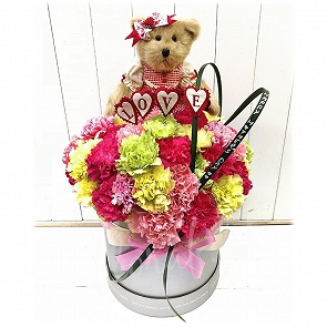 MD266  母親節康乃馨 + Boyds LOVE Bear Bear 熊 MD266  母親節康乃馨 + Boyds LOVE Bear Bear 熊